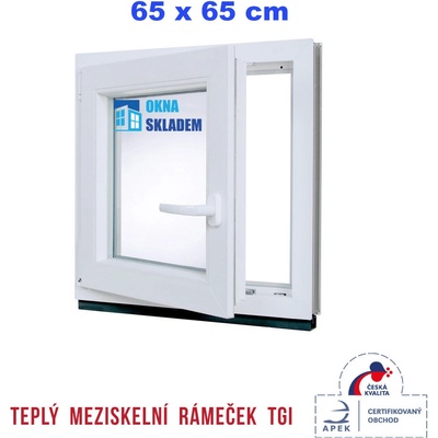 ERKADO 65x65 cm bílé otevíravé i sklopné levé – Hledejceny.cz