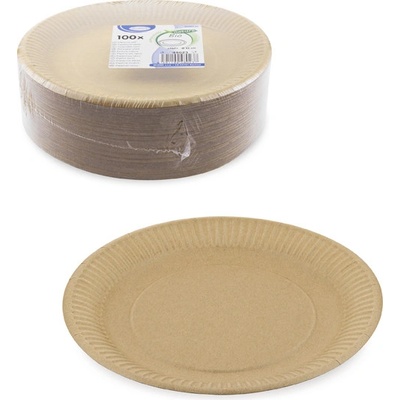 Papierový tanier kraft 23cm