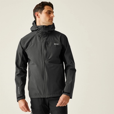 Regatta Непромокаемо яке Regatta Mens Birchdale II Isotex 15000 Breathable Long Sleeve Waterproof Jacket - Ash/Black
