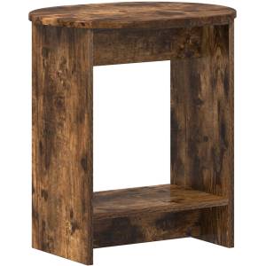 vidaXL Странична маса Опушен дъб 50 x 39, 5 x 55 см Инженерна дървесина (899857)