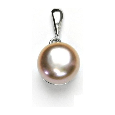 Čištín Stříbrný přívěsek přírodní perla růžová P 1299/22