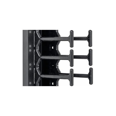 Triton 19" vyvazovací panel 42U - Hřeben, dvouřadý černý - RAB-VP-H42-X1 – Hledejceny.cz