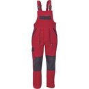 Cerva MAX NEO Pracovné nohavice s trakmi červeno čierne