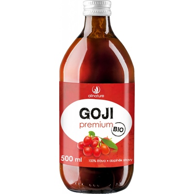 Allnature Goji Kustovnice čínská 100% Bio šťáva 0,5 l