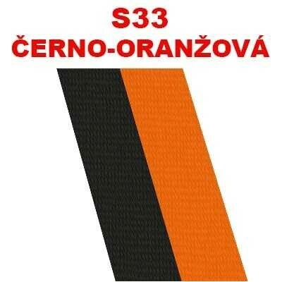 Stuha oranžovo-černá