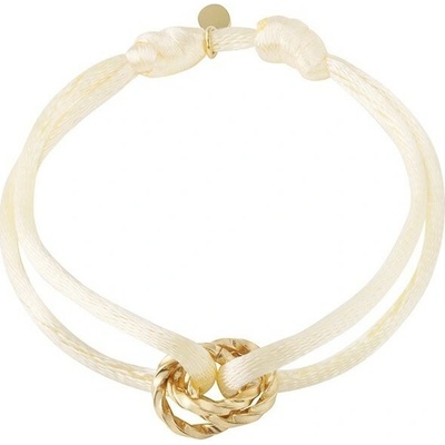 ORNAMENTI Pozlacený náramek Circle White gold OOR800031