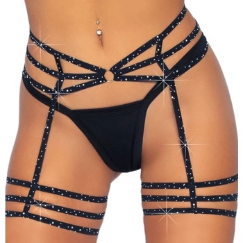 Leg Avenue Жартиерен колан с кристали Leg Avenue 81634