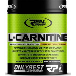 REAL PHARM L-Carnitine 1000 mg, 150 Capsules - fitnesdobavki - 31,27 лв