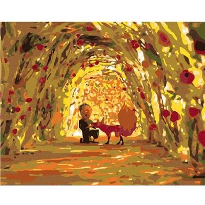zuty Malování podle čísel Malý princ v tunelu z růží 50 x 40 cm vypnuté plátno na rám