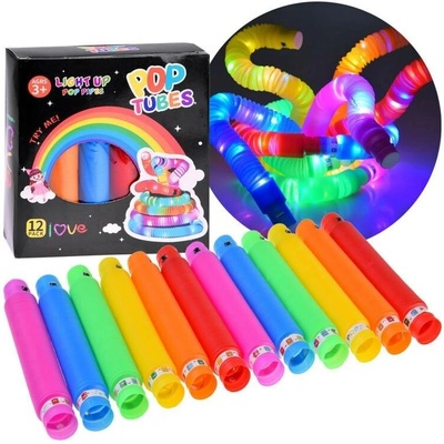 RKToys Svítící trubičky Pop Tube 12 ks