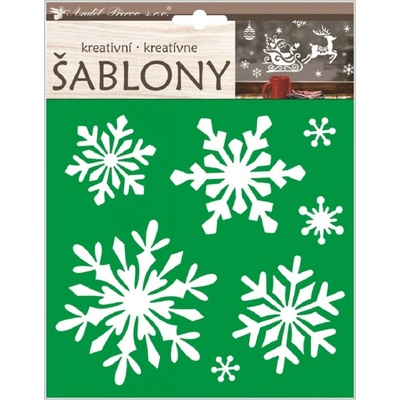 Kreativní šablony vločky 18 x 23 cm – Zboží Dáma Kreativní šablony vločky 18 x 23 cm – Zboží Dáma