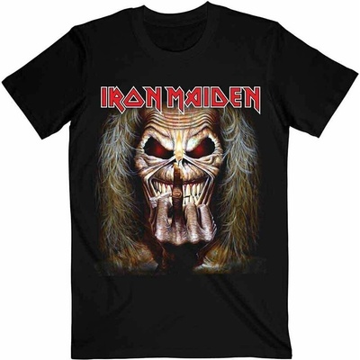Iron Maiden tričko Eddie Candle Finger čierne