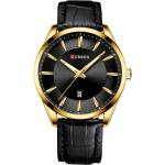 Curren Мъжки часовник Curren Ultramont, Кожа, Черен/Златист (CURREN-8365-BLACK-GOLD) Часовници
