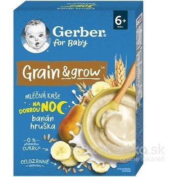 Gerber Mliečna kaša na Dobrú noc banán a hruška 200 g