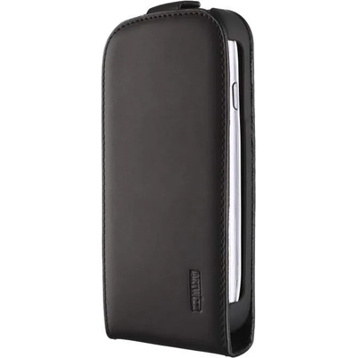 Artwizz SeeJacket® Leather Flip Plus - кожен флип кейс за Samsung Galaxy S3 mini i8190 (черен-мат)