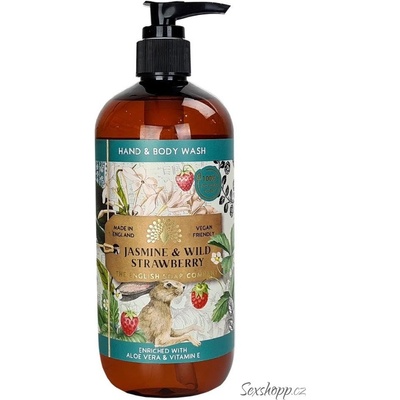English Soap Company Jasmine & Wild Strawberry mycí gel na ruce a tělo 500 ml