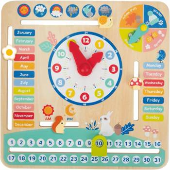 Tooky Toy Дървен календар с месеци tf329a