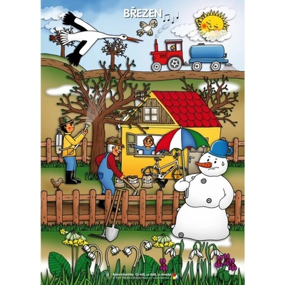 Březen - tematický obraz