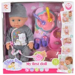 Moni Пишкаща кукла-бебе Moni Toys - С аксесоари, 31 cm, асортимент (108397) - ozone