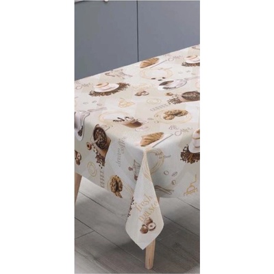 Ubrus PVC 214A, metráž, 20 m x 140 cm, coffee, IMPOL TRADE