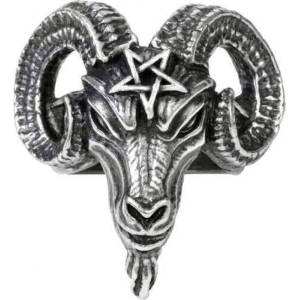 Alchemy gothic Пръстен ALCHEMY GOTHIC - Baphomet - Pewter - R239