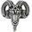 Alchemy gothic Пръстен ALCHEMY GOTHIC - Baphomet - Pewter - R239