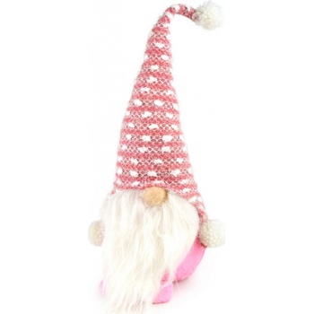 Vianočný textilný škriatok Pinky 35 cm