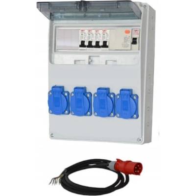 Rozvaděč elektroinstalace IP44 s napájecím kabelem 8 kg