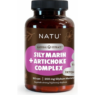 Natu Pestrec extrakt Silymarin 80% s artičokom 90 kapsúl