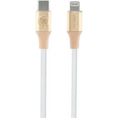 Guess Кабел Guess Ebossed Logo, USB-C към Lightning, 1.5m, златист (3666339171438)