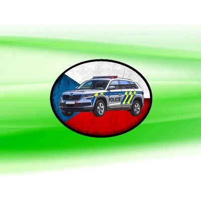 nášivka POLICIE KODIAQ Obdélník nažehlovací