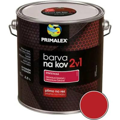 Primalex 2v1 barva na kov červená orient 2,5L