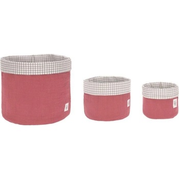 Image 1 of Lassig Комплект кошници за съхранение на играчки Lassig - 3 броя, Rosewood (4042183397726)