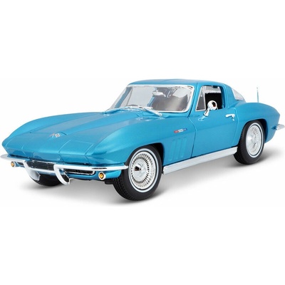 Maisto Chevrolet Corvette 1965 svetlo modrá metalíza 1:18