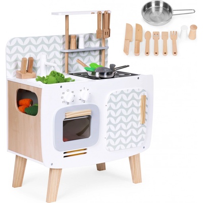 EcoToys Drevená detská kuchynka retro