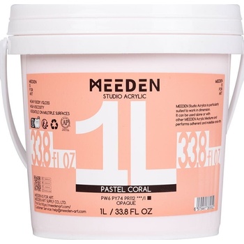 Meeden 34.1229 АКРИЛНА боя 29 Pastel Coral 1000 ml 1 бр (34.1229)