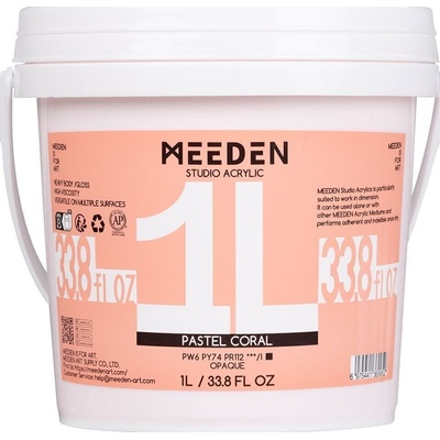 Meeden 34.1229 АКРИЛНА боя 29 Pastel Coral 1000 ml 1 бр (34.1229)