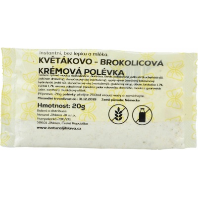 Natural Instantná krémová karfiolovo-brokolicová polievka bez lepku a mlieka 20 g