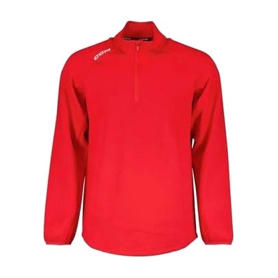 CCM mikina CCM Locker Room 1/4 Zip 2022 SR Senior červená