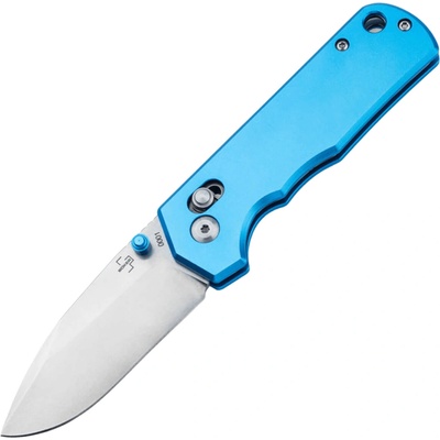 Böker Plus Rockstub Blue Elox 14C28N, Aluminum, Crossbar Lock 01BP0052