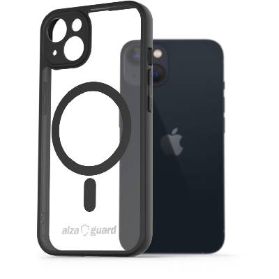 Kryt na mobil AlzaGuard Clear TPU Case Compatible with Magsafe pro iPhone 13 černé (AGD-PCMT18B)