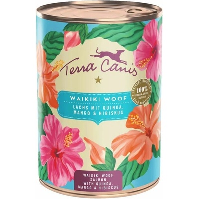 Terra Canis Waikiki Woof Salmon with quinoa mango & hibiscus 400 g