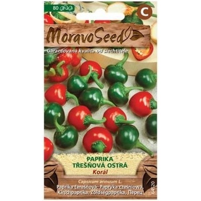 MORAVOSEED Paprika třešňová KORÁL ostrá červená