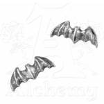 Alchemy gothic обеци прилеп шипове E186 - Alchemy Gothic