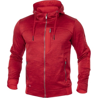 Ardon mikina 3DBreathe melange na zip H5982 Červená odstíny