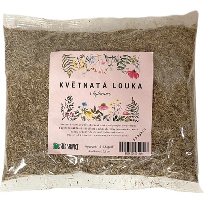 SEED SERVICE Trávna zmes Kvitnúca lúka s bylinami 0.5 kg