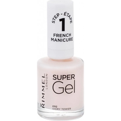 Rimmel London Super Gel French Manicure lak na nechty 091 English Rose 12 ml