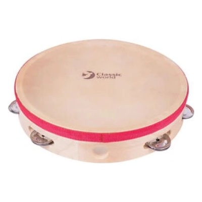 Classic World Дървен музикален инструмент - Тамбурина 20см - Classic World (CWE40515)