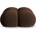 Cosmopolitan Design Тъмнокафява кадифена табуретка Loretto - Cosmopolitan Design (COS_POUF_120_F1_LORETTO3)