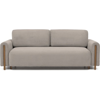 Eltap Светлокафяв разтегателен диван с място за съхранение от рипсено кадифе 244 cm Arcadova - ELTAP (SO-ARC-OA-20JAR)